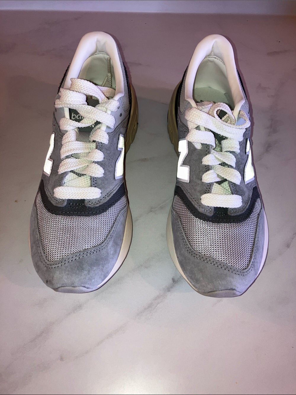New Balance Gray Gray Retro Classic Runner Sneakers - 997R - Men’s 7